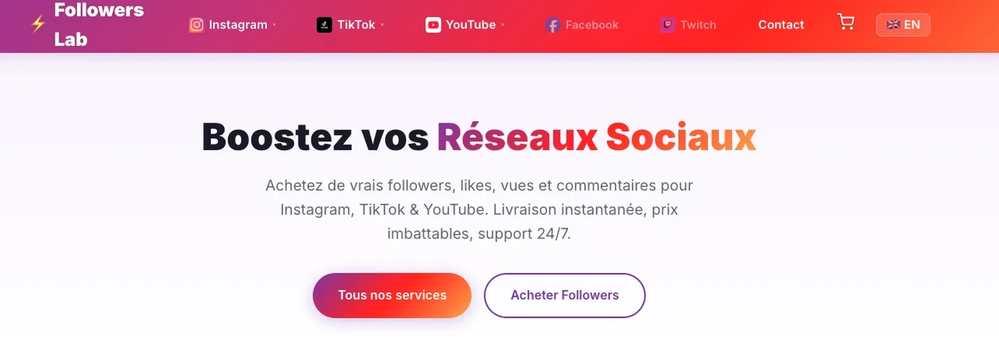 Followers Lab - il servizio che funziona per comprare followers Instagram